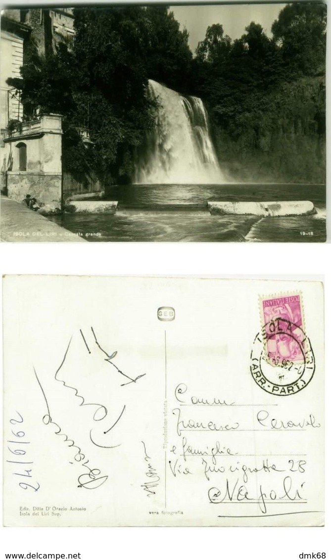 ISOLA DEL LIRI ( FROSINONE ) CASCATA GRANDE - ED. D'ORAZIO (2363) - Frosinone