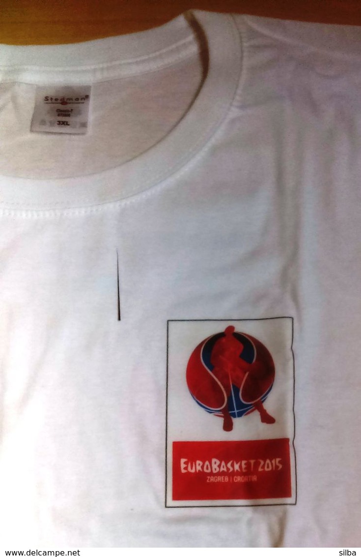 Croatia Zagreb 2015 / Basketball / EUROBASKET / T Shirt / LOGO - Apparel, Souvenirs & Other