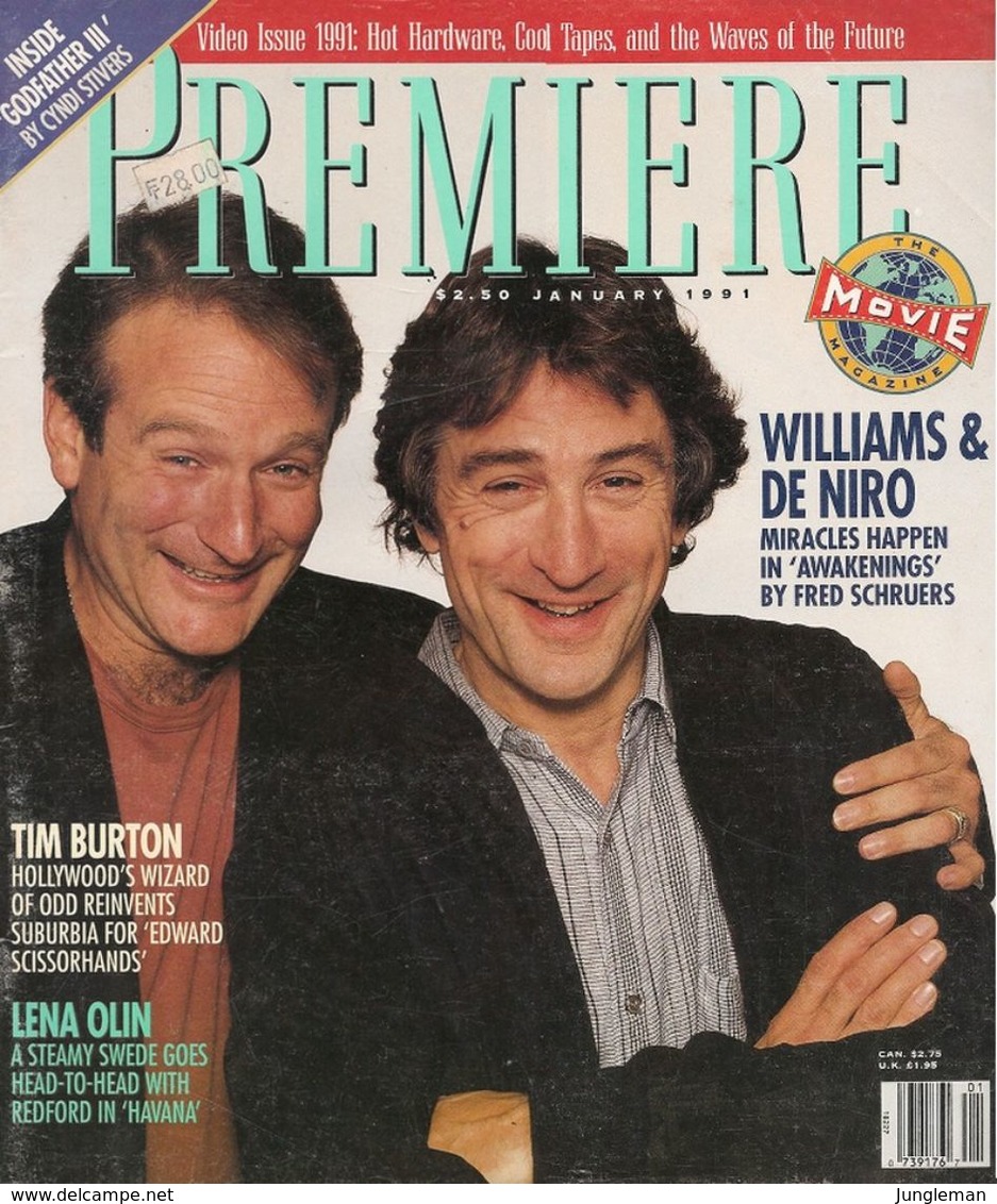 Magazine Première En Anglais, Vol 4 N° 5 - Robin Williams, Robert De Niro, Lena Olin, Tim Burton - Janvier 1991 - Cultural