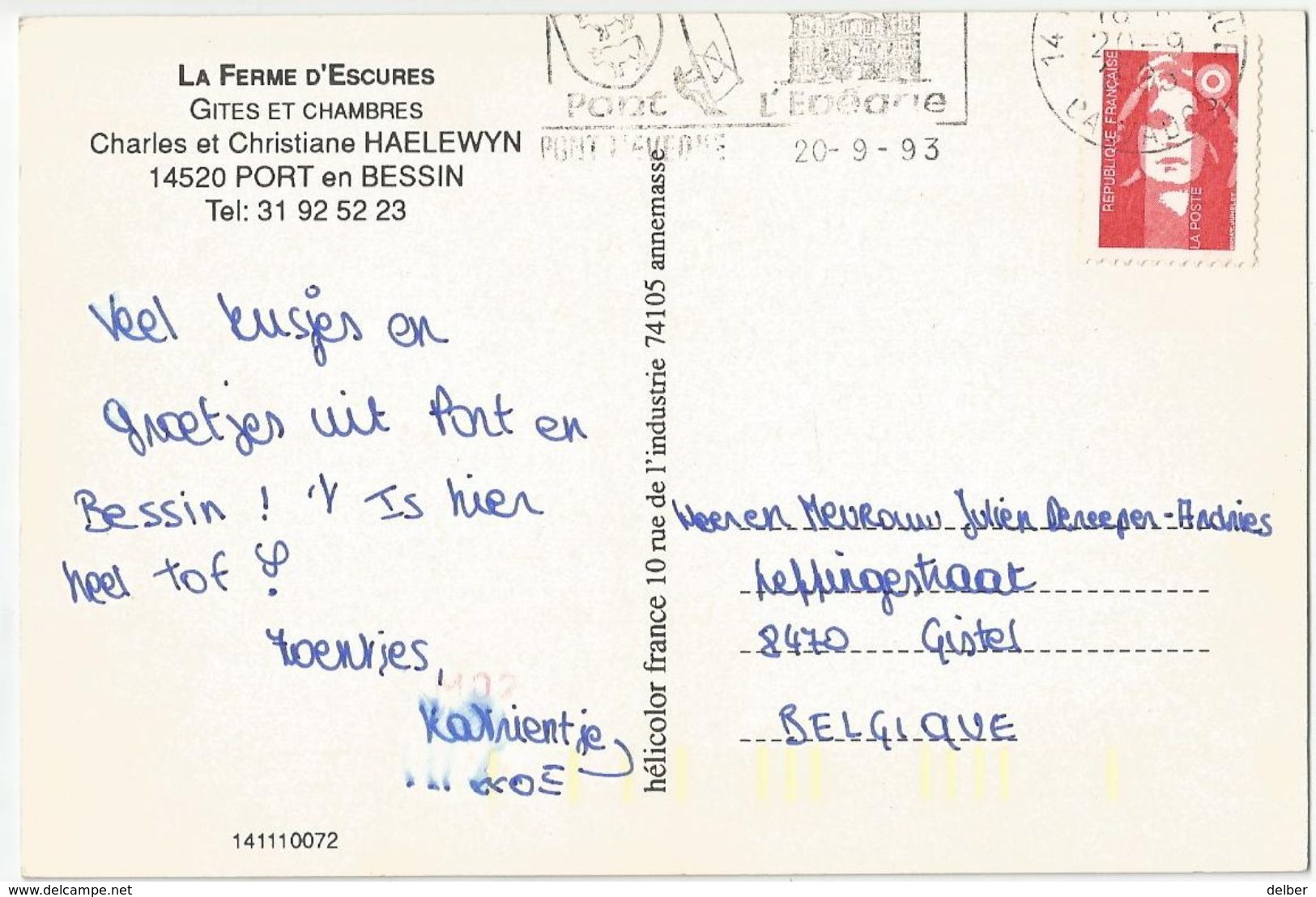 8Eb-563: La Ferme D'Escures 14520 Port En Bessin : 1993 > Moere - Port-en-Bessin-Huppain