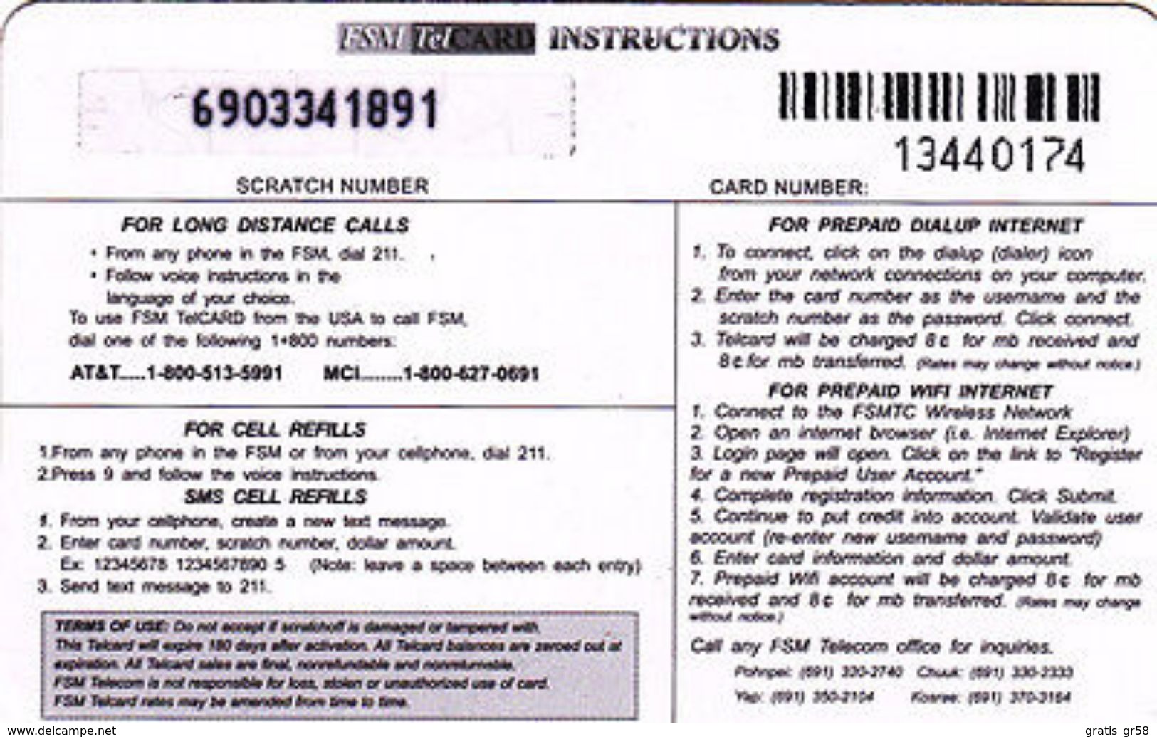 MICRONESIA - Remote Memory, Yap State Public Auditor Compliance Invest. Division, Together, 5$ Card, Used - Micronésie