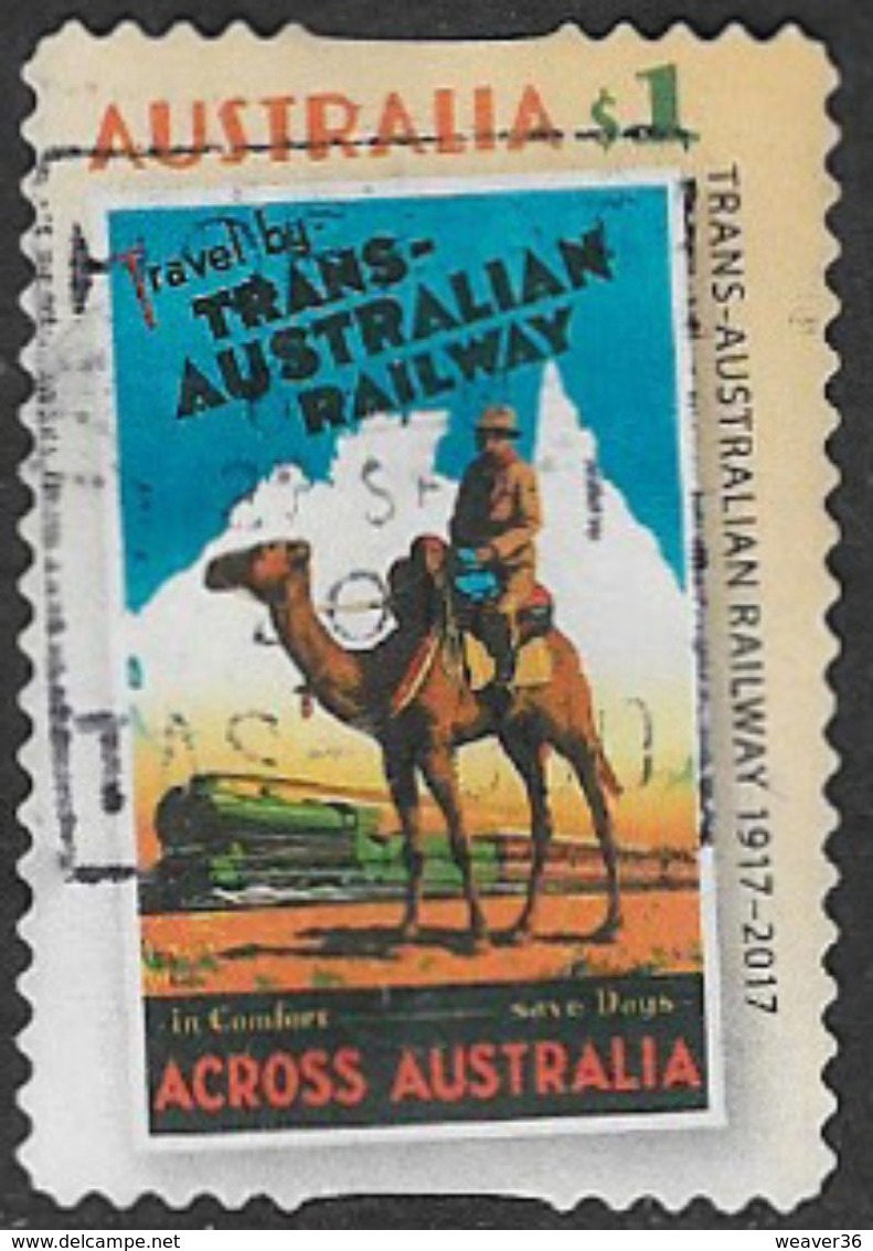 Australia 2017 Trans-Australia Railway $1 Type 1 Self Adhesive Good/fine Used [37/31098/ND] - Used Stamps
