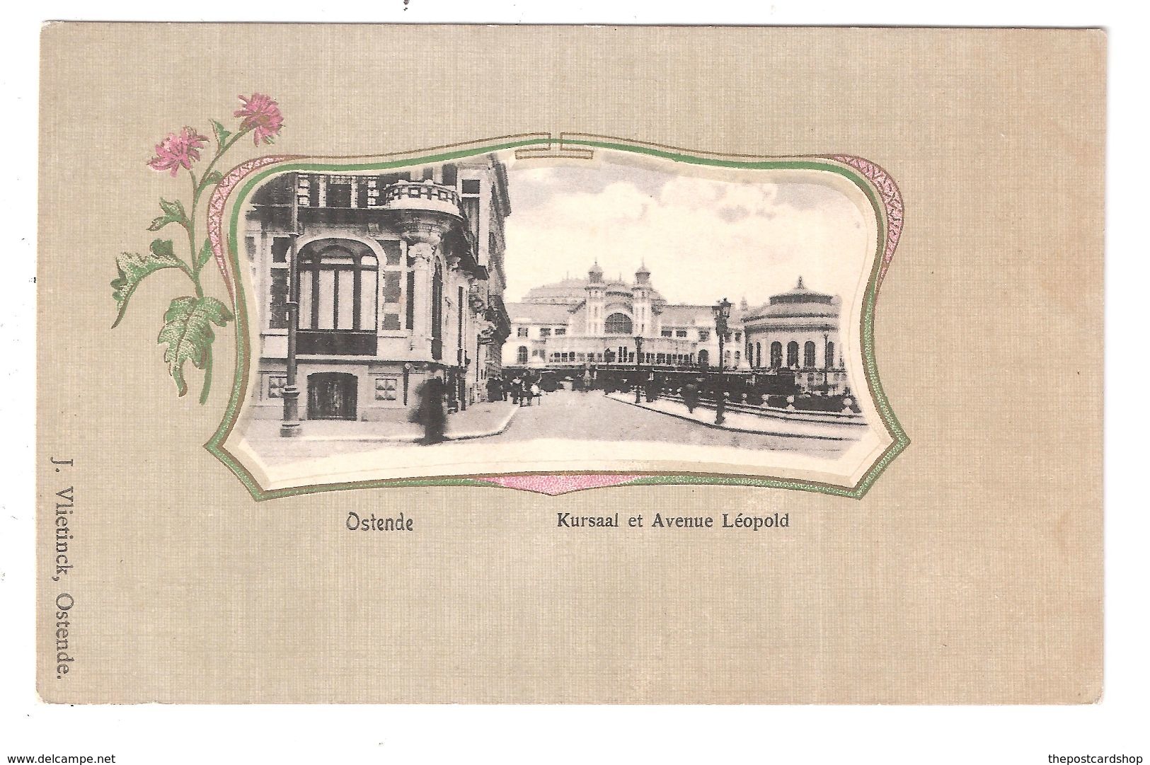 Ostende Kursaal Et Avenue Leopold Unused Dos Non Divise - Oostende