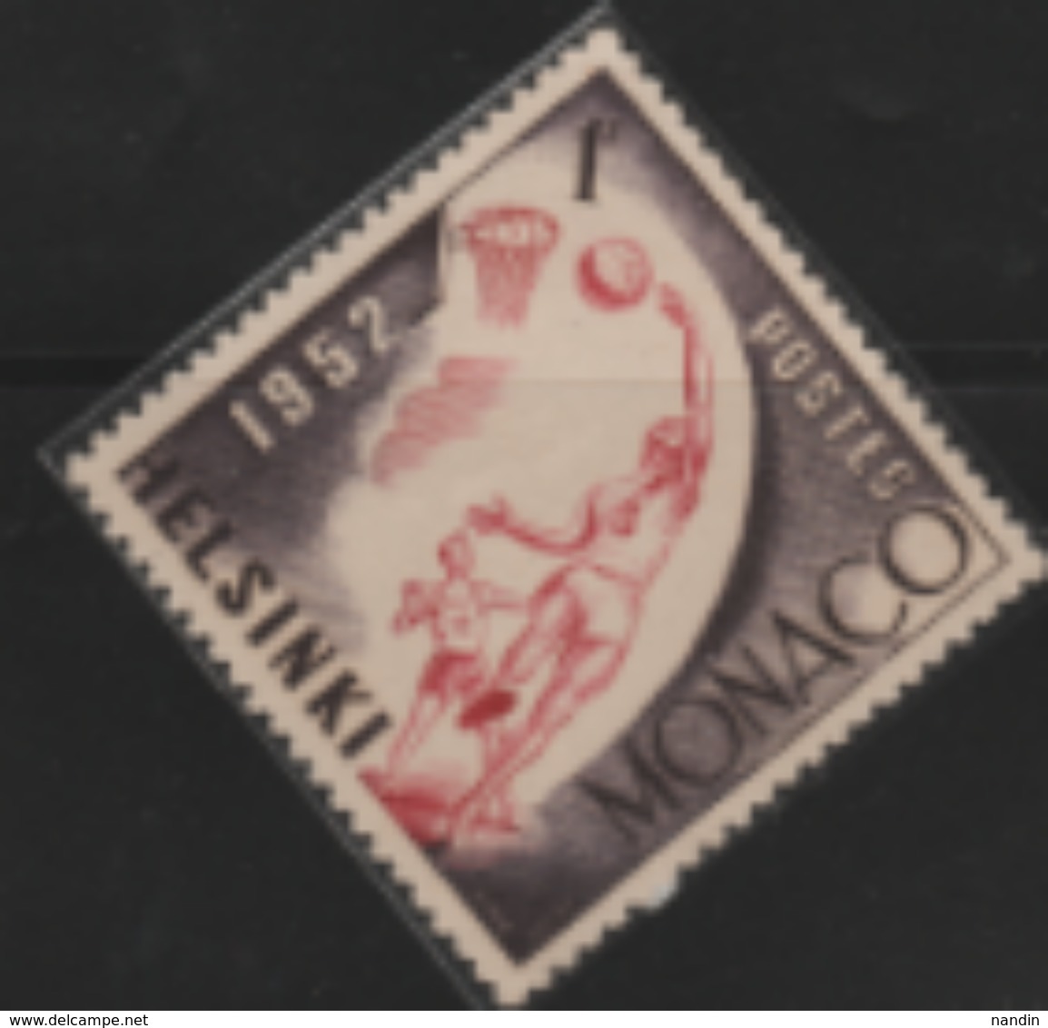 1952 HELSINKI OLYMPIC . UNUSED  STAMP  FROM MONACO.GUM DISTURBED - Sommer 1952: Helsinki