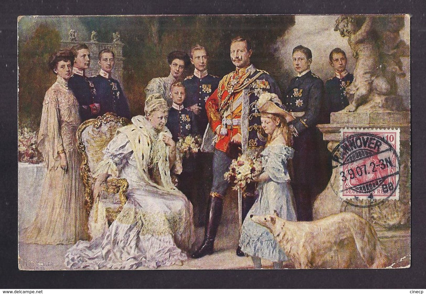 CPA ALLEMAGNE - TB ILLUSTRATION FAMILLE IMPERIALE - TB PORTRAIT Toute La Famille - Altri & Non Classificati