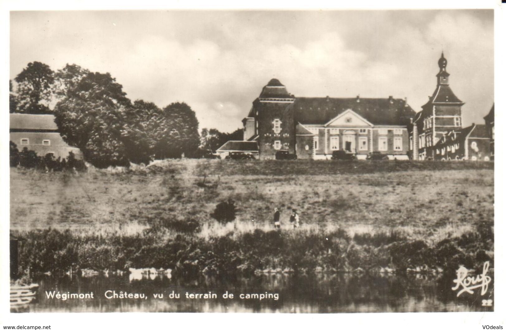 Soumagne - CP - Wégimont  Château Vu Du Terrain De Camping - Soumagne