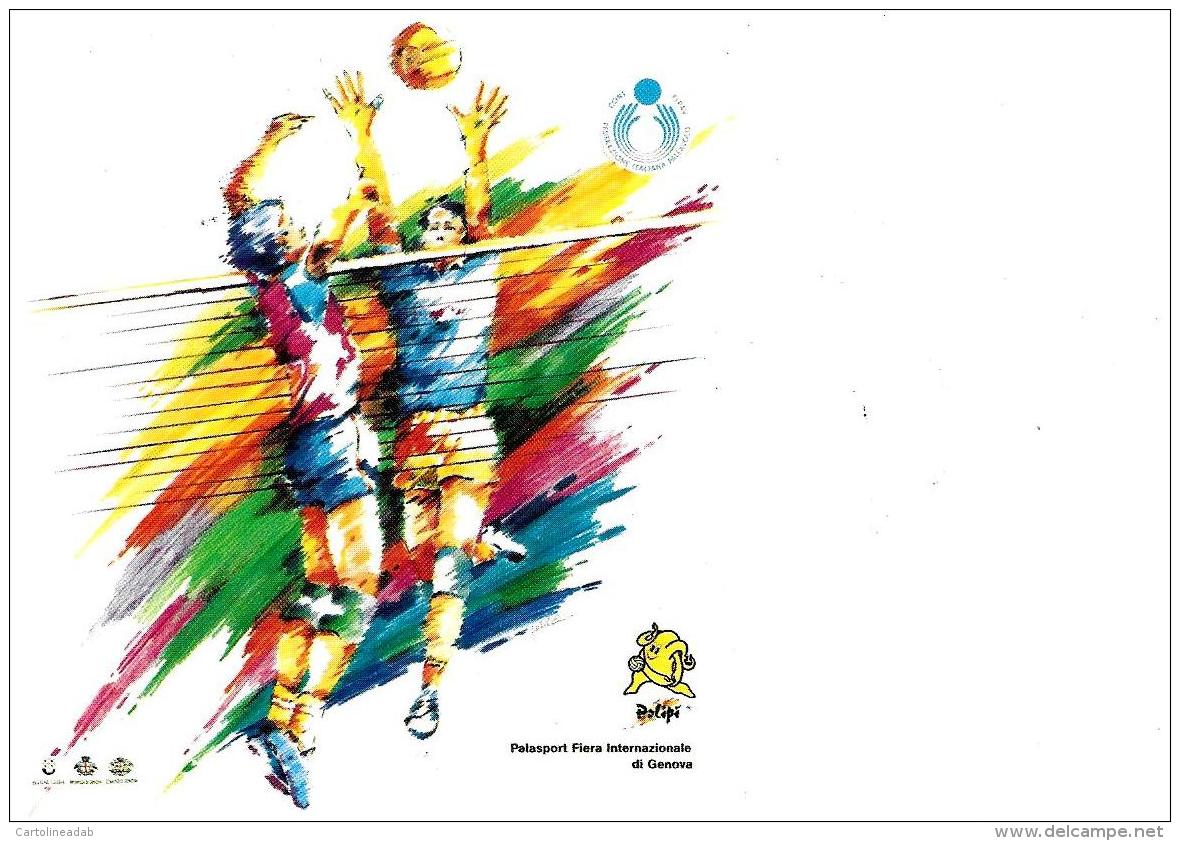 [MD2051] CPM - PALLAVOLO - WORLD LEAGUE - FINALE MASCHILE - GENOVA - CON ANNULLO 5.9.1992 - NV - Voleibol