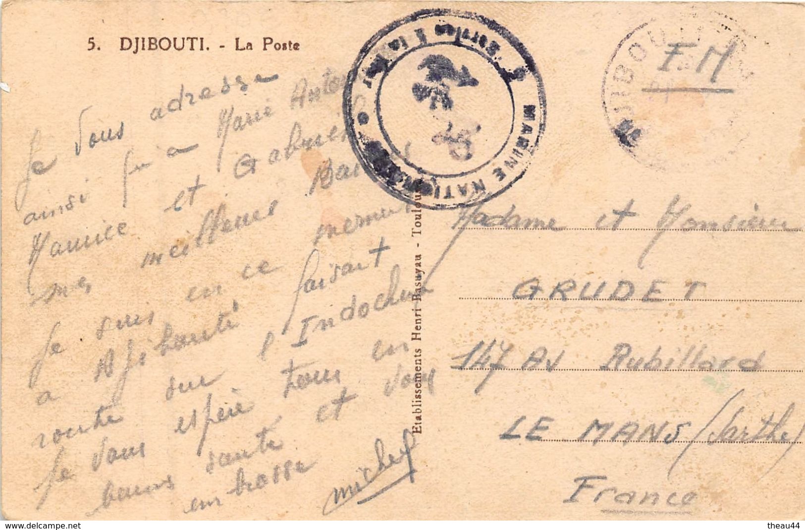 ¤¤  -  DJIBOUTI   -  La Poste   -  ¤¤ - Dschibuti