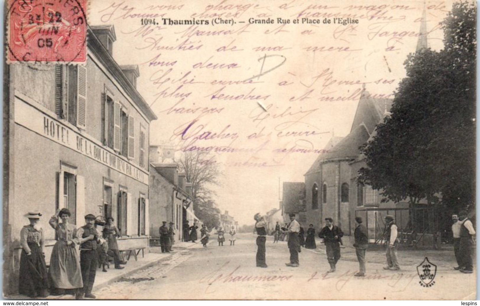 18 - THAUMIERS -- Grande Rue Et Place De L'Eglise - Thaumiers