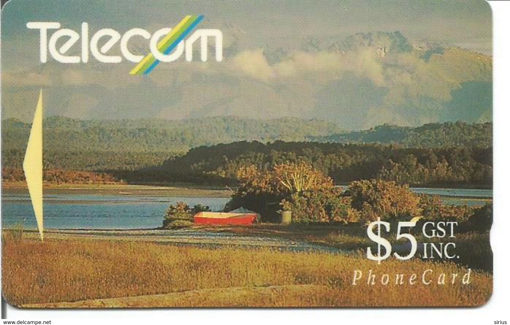 Télécarte De NOUVELLE ZELANDE - Paysage De Bord De Mer 5$ - New Zealand