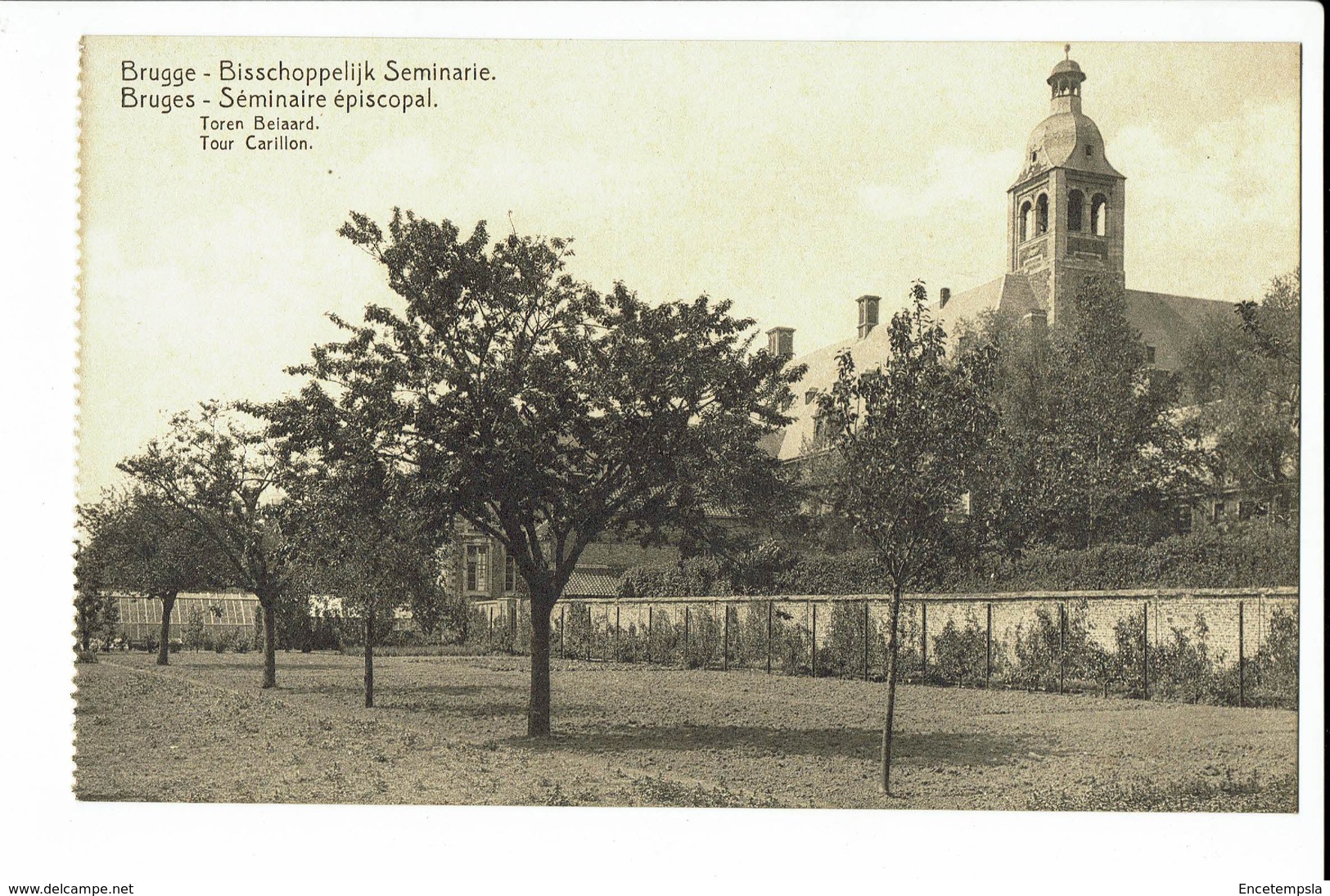 CPA - Carte Postale - Belgique - Brugge- Séminaire Episcopal - Tour Carillon- S1240 - Brugge
