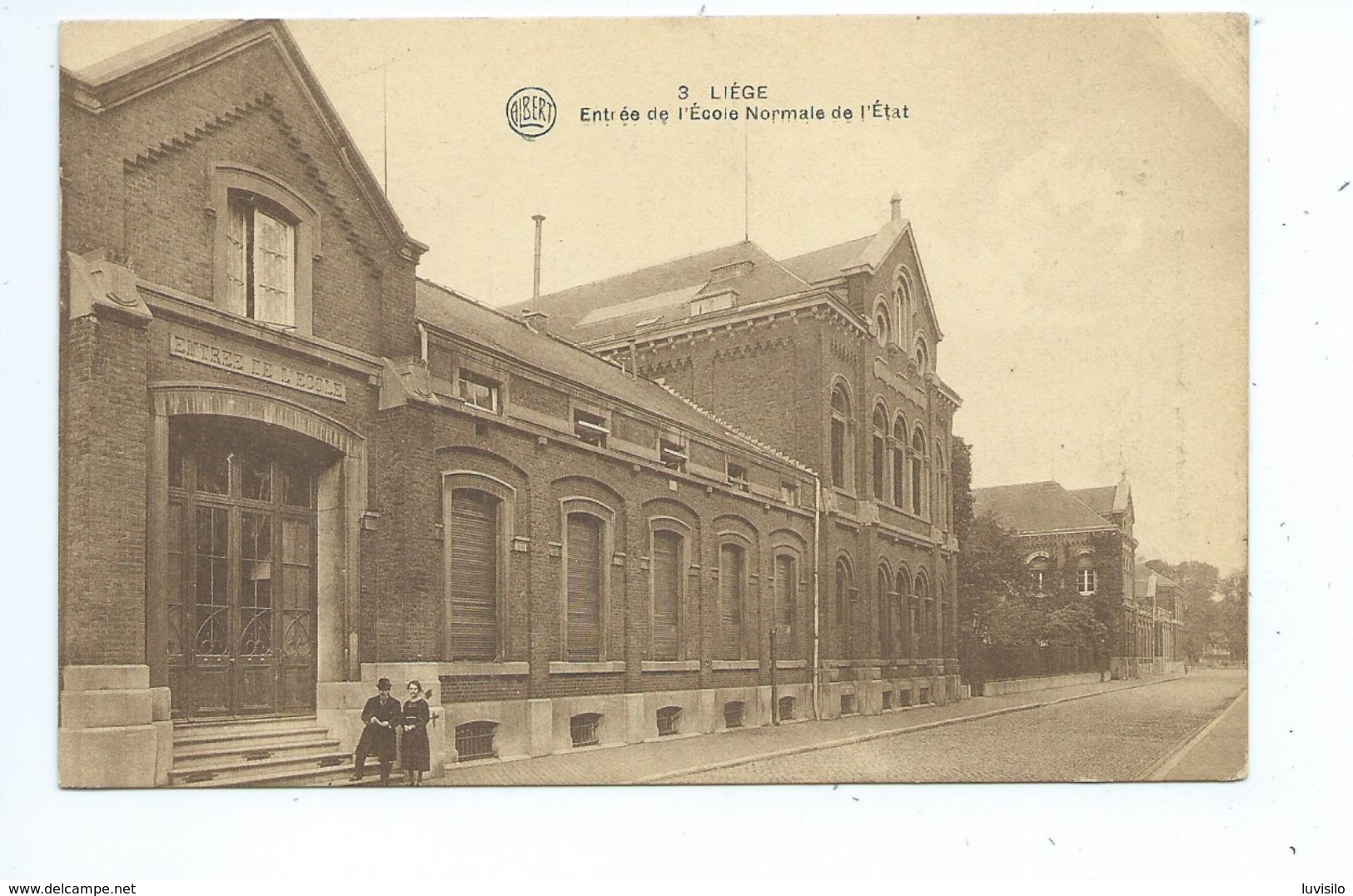 Liège Entrée De L'Ecole Normale De L'Etat - Liege