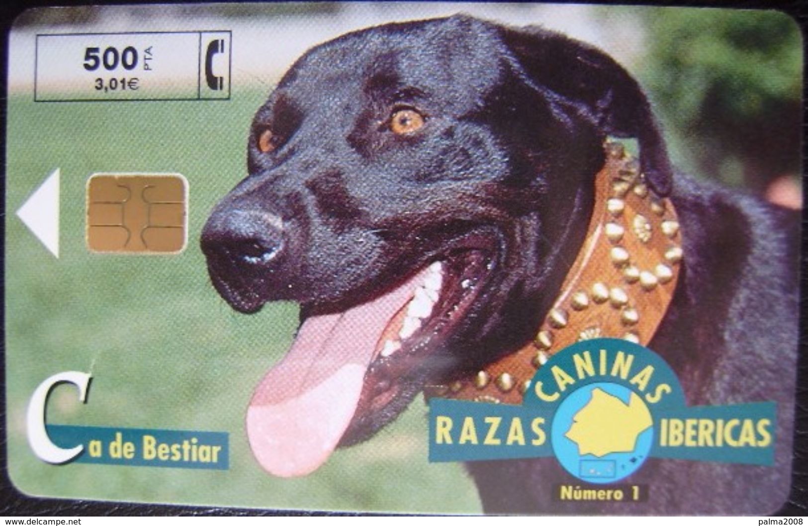 FAUNA IBERICA RAZAS CANINA - Nº 1 CA DE BESTIA - P 393 - USADA 1ª CALIDAD - A639 - Emisiones Privadas