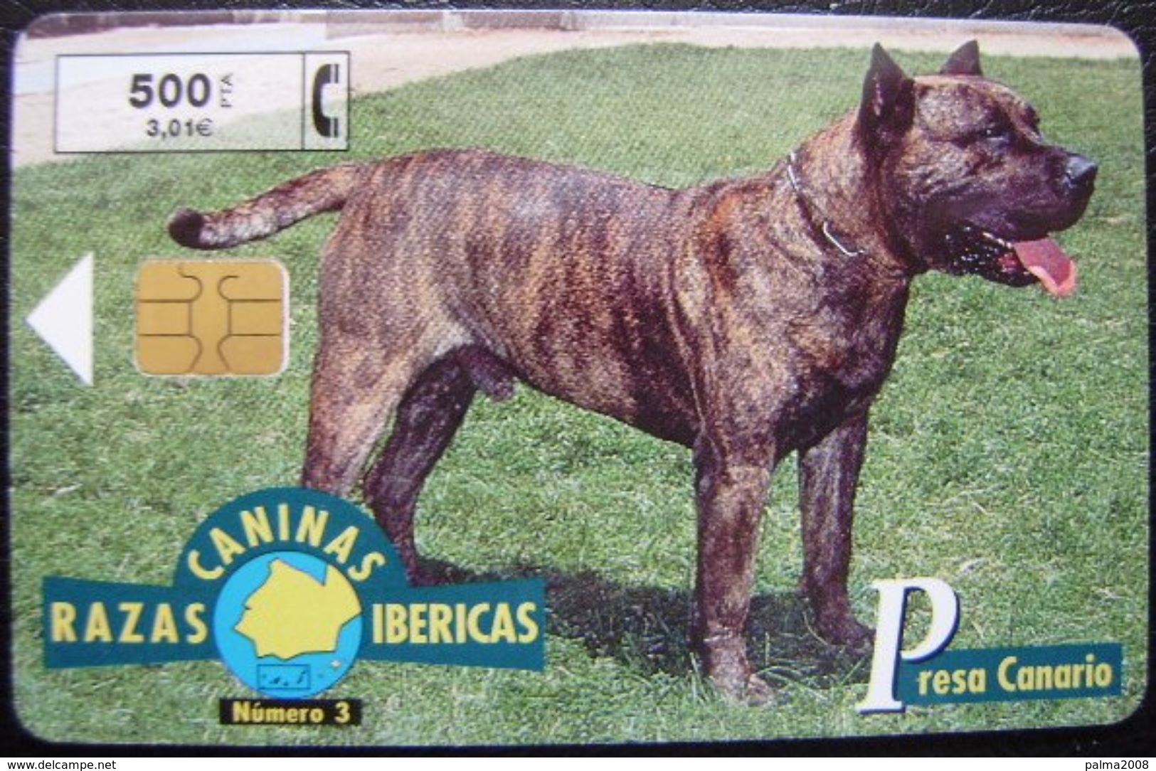 RAZAS CANINAS - Nº3 PRESA CANARIO - P 395 - USADAS 1ª CALIDAD - A641 - Emisiones Privadas