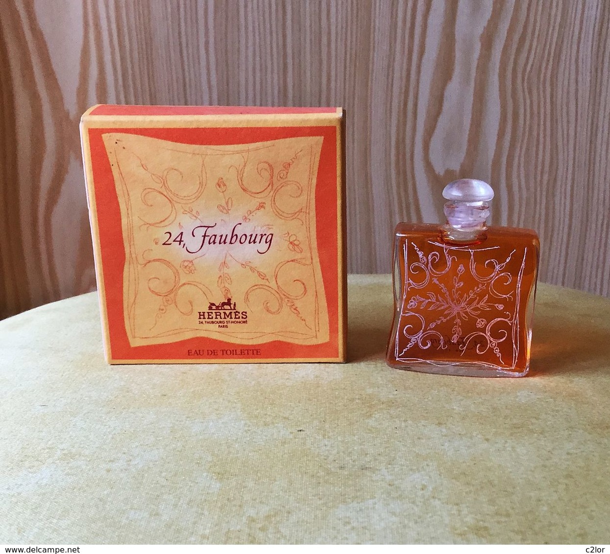 Miniature  "24, FAUBOURG "de HERMES Eau De Toilette  7,5 Ml Dans Sa  Boite (M076) - Miniatures Femmes (avec Boite)