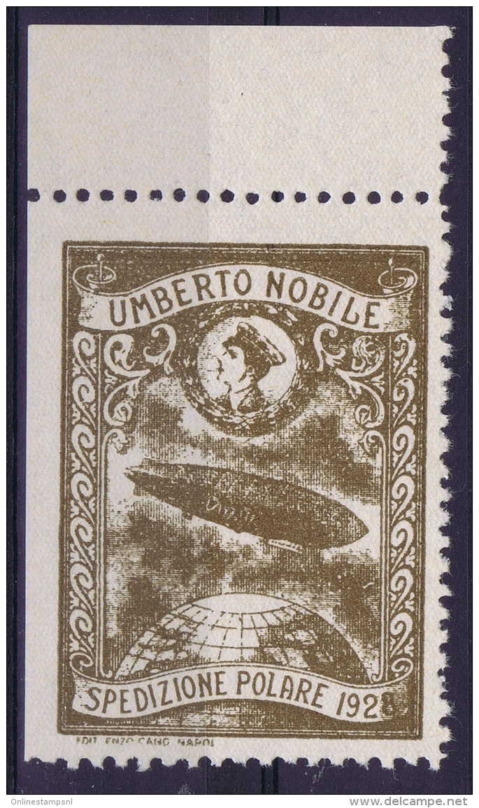 Italy: 1928 Artic Polar Expedition Umberto Nobile Zepplin, Postfrisch/neuf Sans Charniere /MNH/** - Airmail