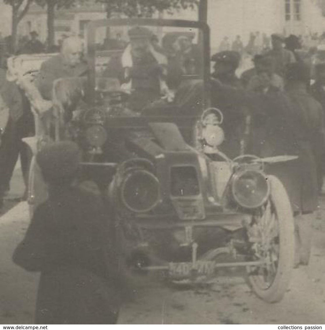 Carte Photo , Automobile , La Voiture De CLEMENCEAU En VENDEE , Vierge - Uomini Politici E Militari