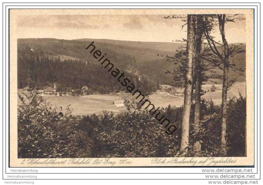 Rehefeld - Blick Vom Buchenberg Auf Jagdschloss - Rehefeld