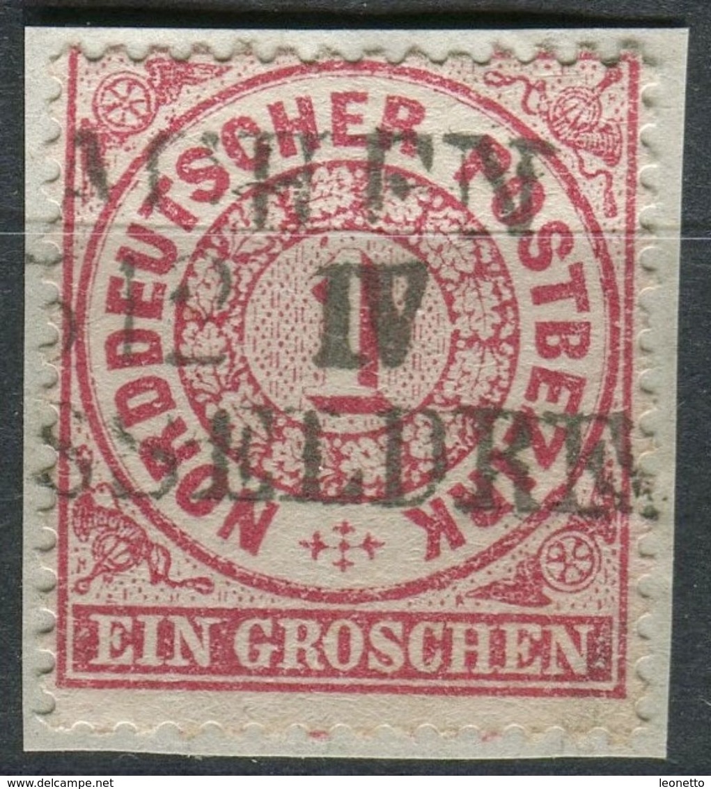 NDP 1 Gr Freimarke, Michel 16, Gestempelt Bahnpost? (1-614) - Other & Unclassified