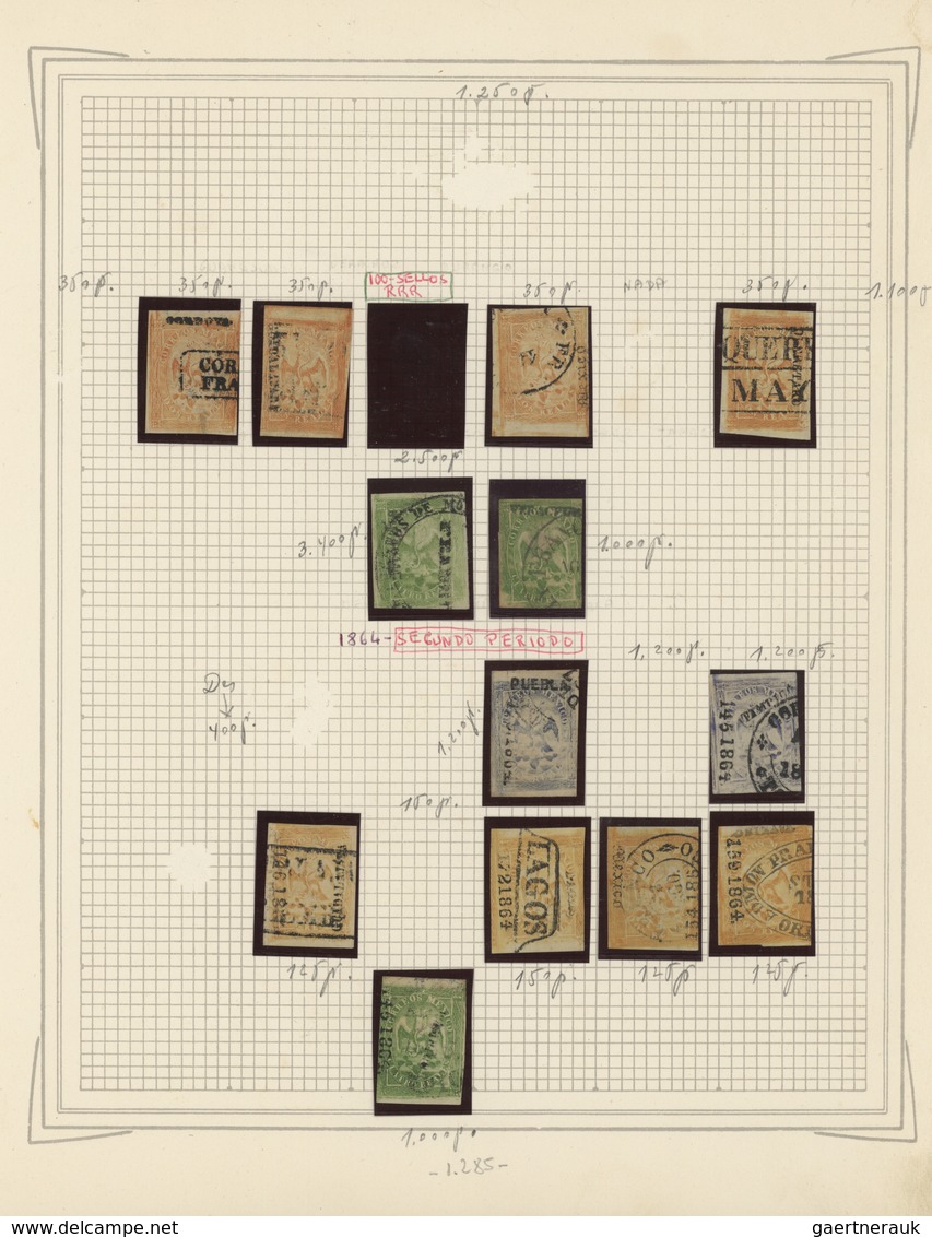 00604 Mexiko: 1861/1893, A Superb Old-time Collection Of The Hidalgo, Eagle, Maximilan And Large Numerals - Mexique