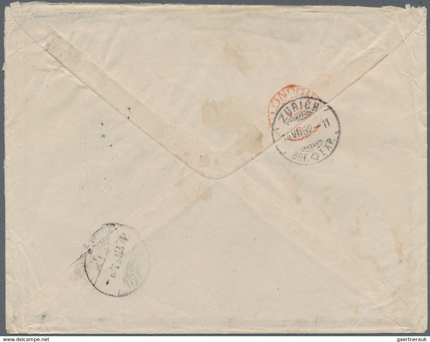00612 El Salvador: 1881/1882. Lot Of 3 Letters, Each With 1c And 10c Emblem Combination Franking And Cance - Salvador