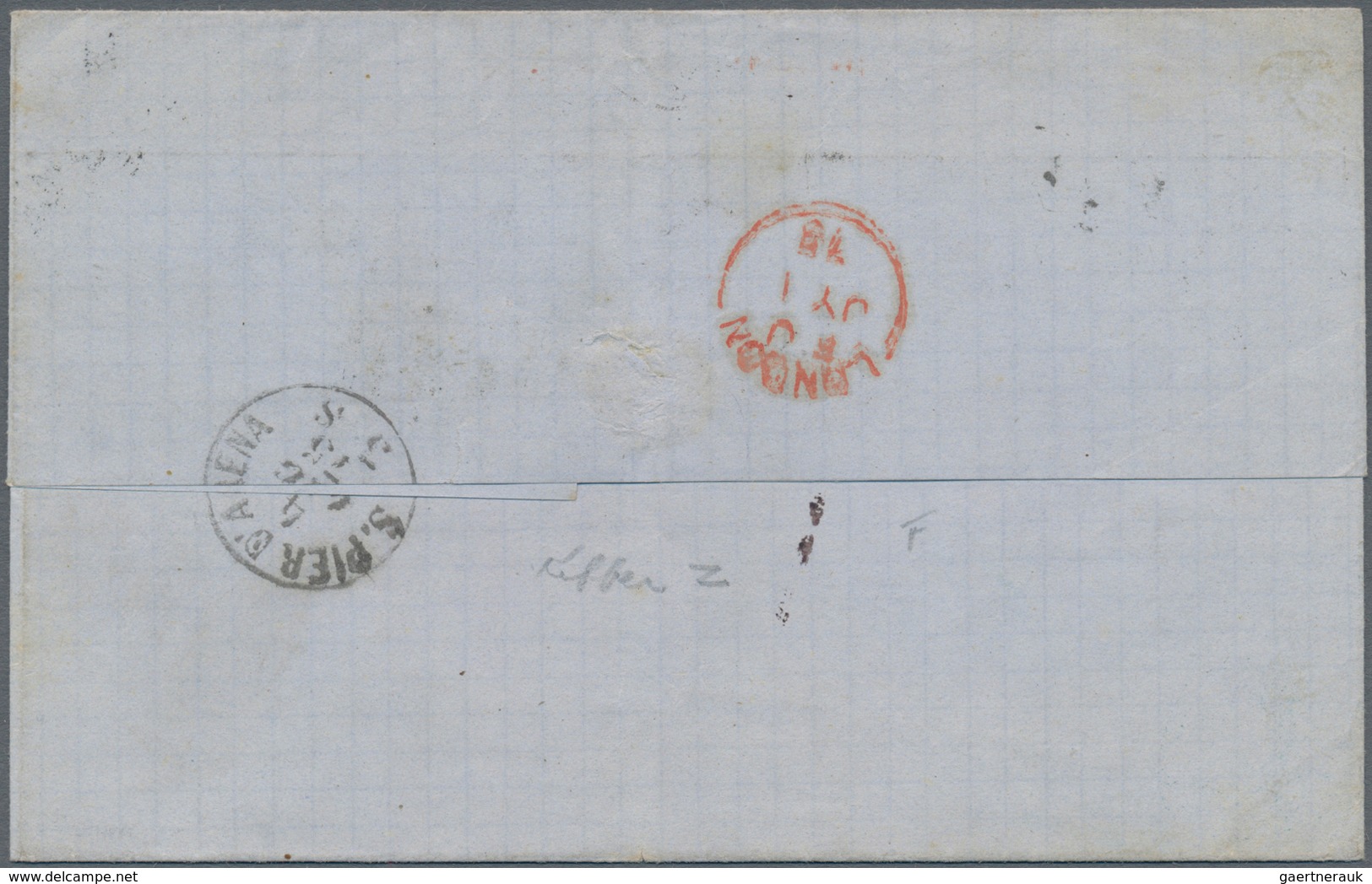 00616 Uruguay: 1875/1876 Two Covers From Montevideo To Italy With Italian Postage Due Stamps, Both Origina - Uruguay