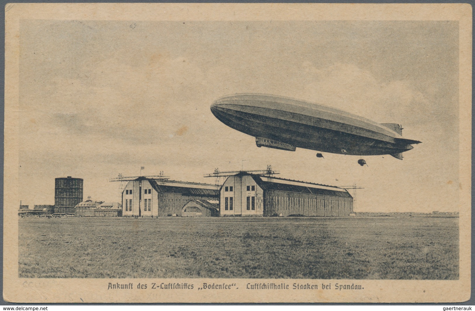 00639 Zeppelinpost Deutschland: 1919, (2.11.), LZ 120 Bodensee, EMERGENCY LANDING BURGSTALL 3.11.19, Delag - Luchtpost & Zeppelin