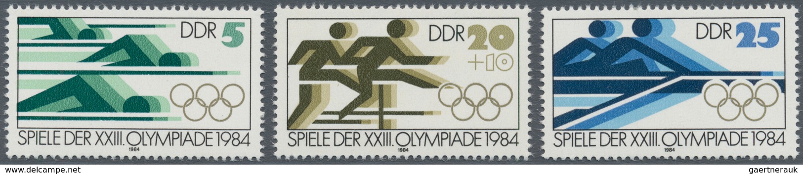 00659 Thematik: Olympische Spiele / Olympic Games: 1984, GDR. Unissued Series "Summer Olympics, Los Angele - Other & Unclassified