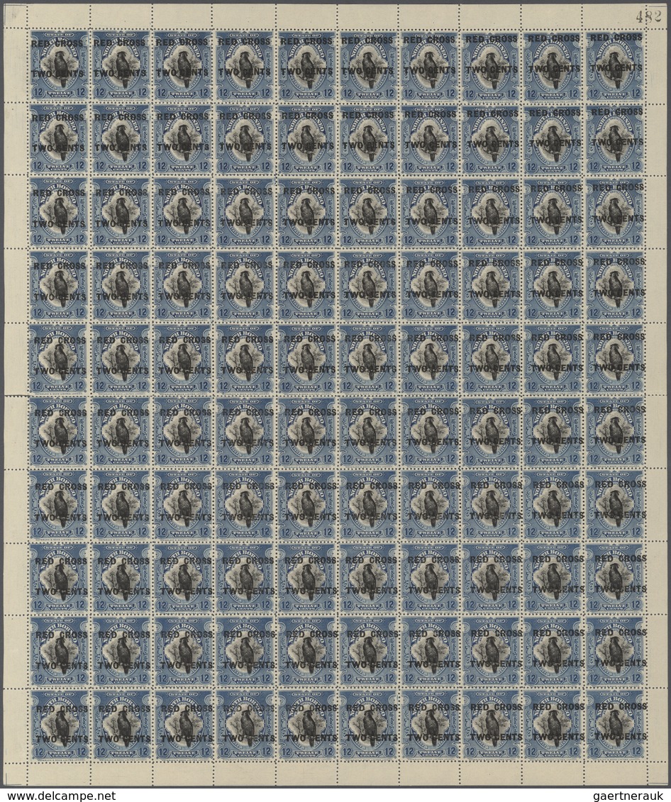 00671 Thematik: Tiere, Fauna / animals, fauna: 1918, North Borneo. Set of 11 complete sheets of 100 of the