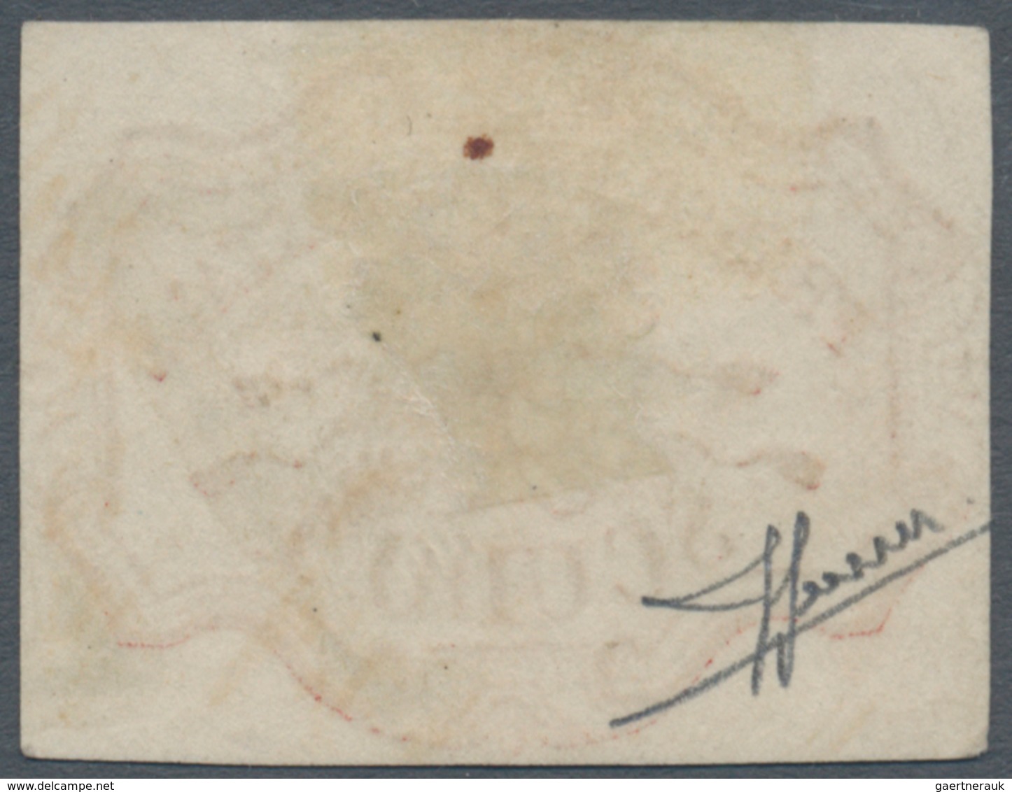 00715 Italien - Altitalienische Staaten: Kirchenstaat: 1852: 1 Scudo Rose Carmine, Cancelled With Parts Of - Papal States