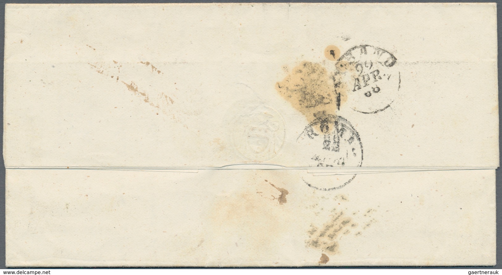00722 Italien - Altitalienische Staaten: Kirchenstaat: 1867: GENZANO, Very Rare Post Mark In Slant Block L - Kerkelijke Staten