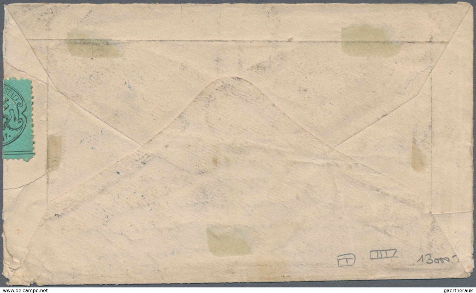 00727 Italien - Altitalienische Staaten: Kirchenstaat: 1868, 80 Cents Light Pink, Horizontal Stripe Of Fou - Papal States