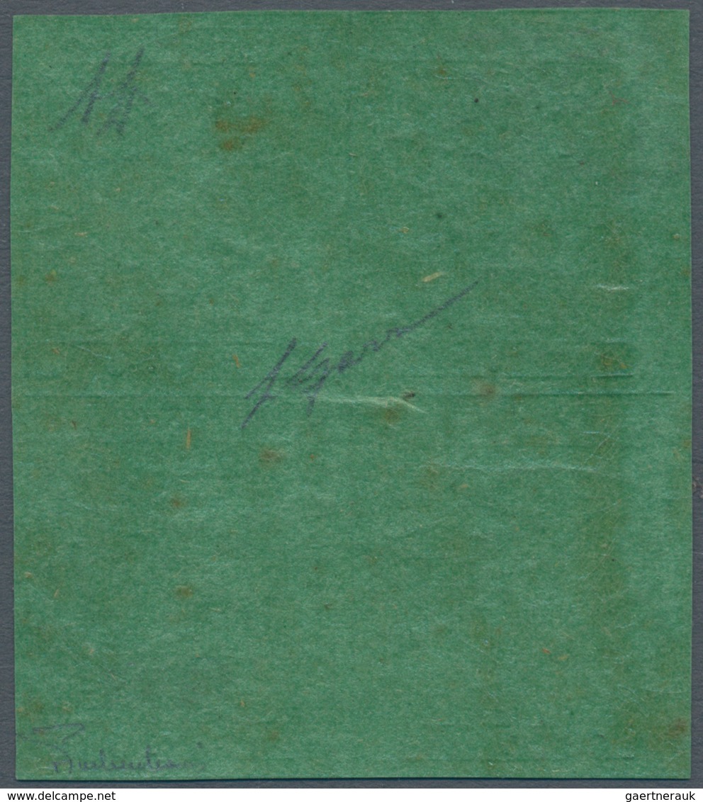 00730 Italien - Altitalienische Staaten: Modena: 1852, 5 Centesimi Green, Without Point After "5", MNH, Wi - Modena