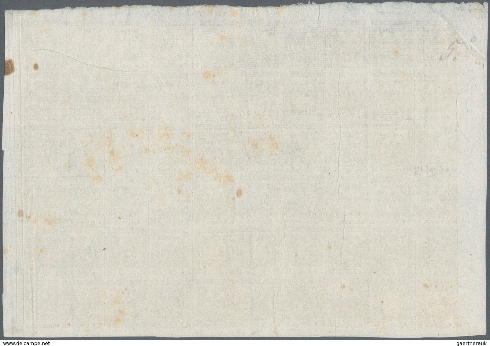 00741 Italien - Altitalienische Staaten: Modena - Zeitungsstempelmarken: 1852: Proofs Of Postage Dues Stam - Modène