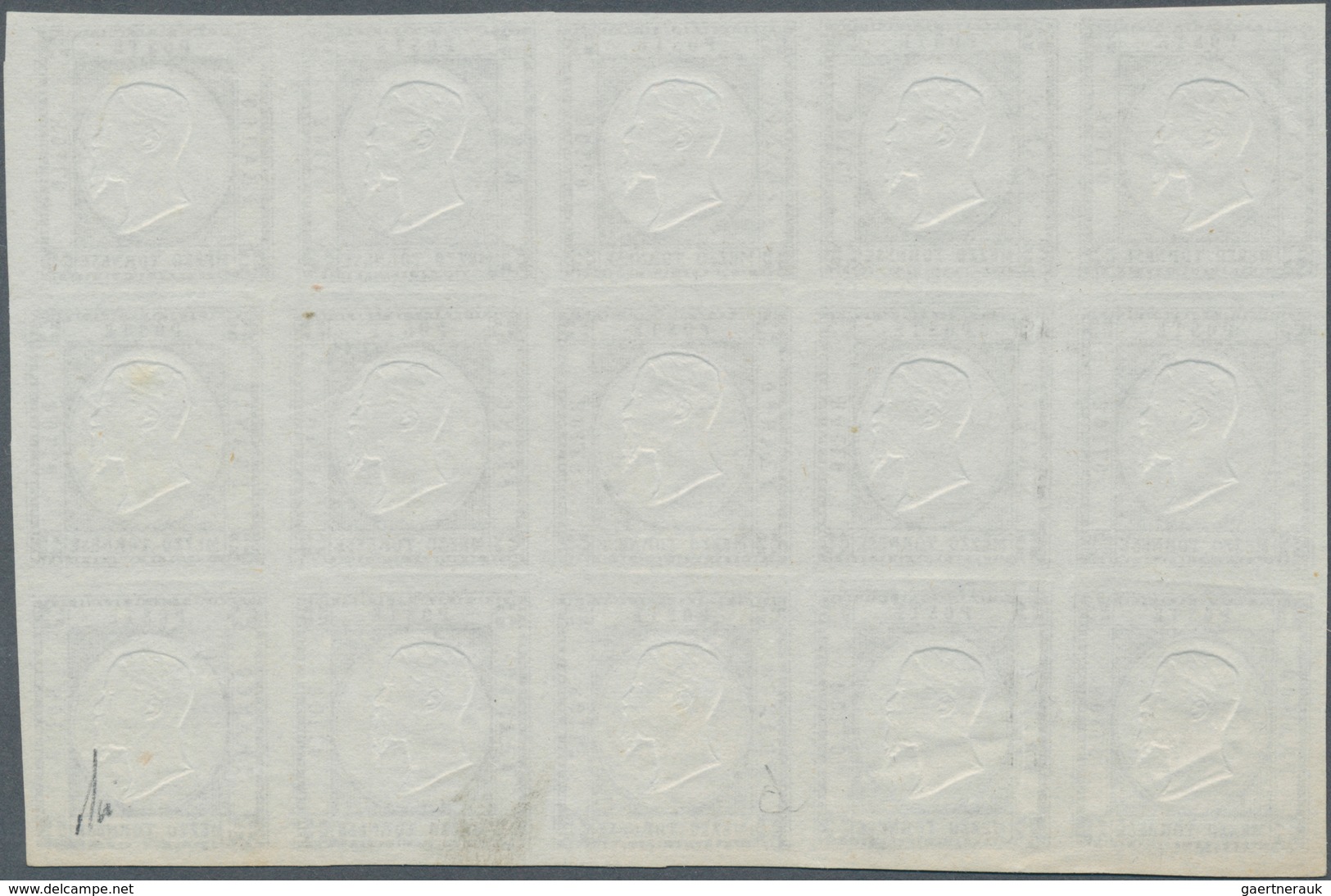 00764 Italien - Altitalienische Staaten: Neapel: 1861: ½ Tornese Black, Proof With Effigy, In Horizontal B - Napels