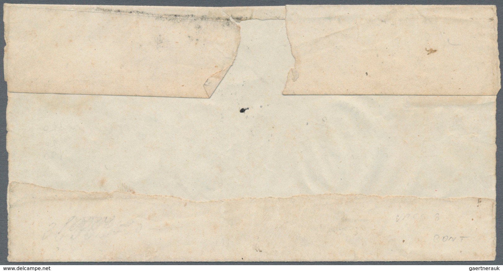 00808 Italien - Altitalienische Staaten: Sardinien: 1851: 40 Cents Rose Carmine, On A Small Envelope From - Sardinia