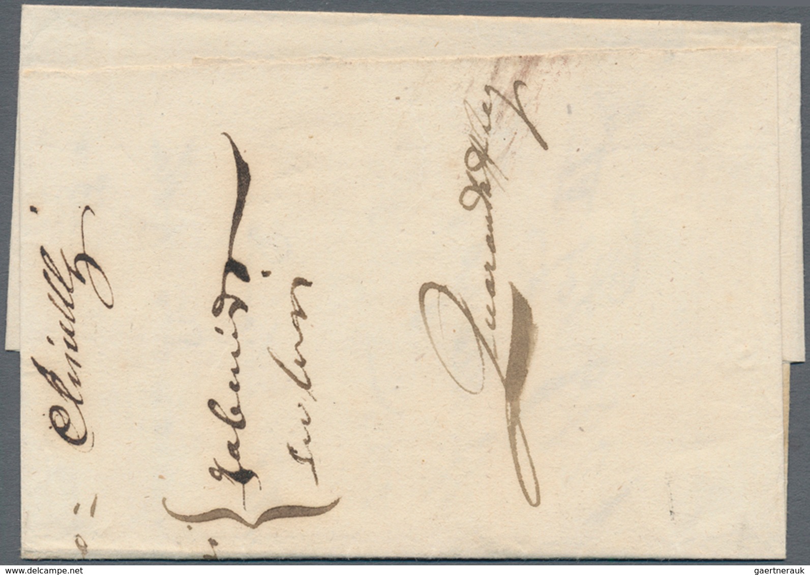 00846 Italien - Altitalienische Staaten: Sardinien: 1860: SOSPIRO, Rare Austrian Post Mark In Block Letter - Sardinien