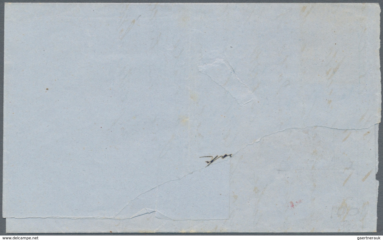 00867 Italien - Altitalienische Staaten: Sizilien: 1859, 2 Grana Ultramarin, First Plate, On A Letter Addr - Sicile