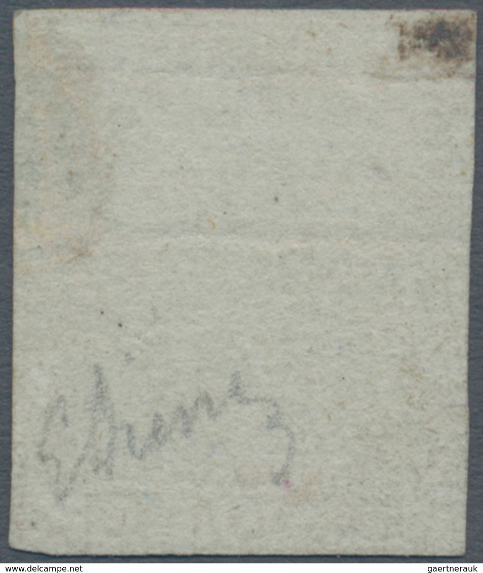 00875 Italien - Altitalienische Staaten: Toscana: 1852, 1 Soldo Briste Orange On Grey, Mint With Gum; With - Tuscany