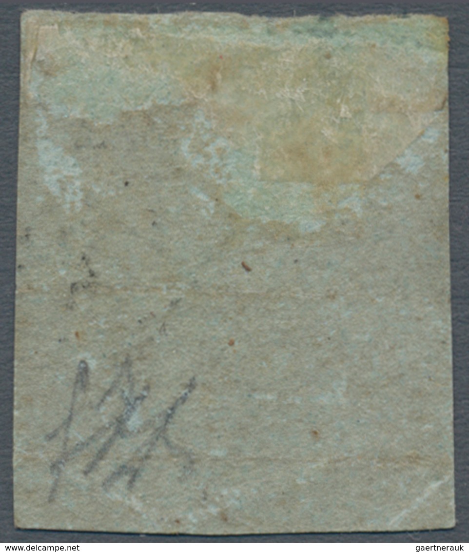 00883 Italien - Altitalienische Staaten: Toscana: 1851, 2 Crazie, Light Blue On Grey Paper, Mint With Gum; - Toscana