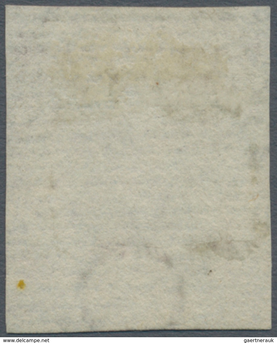 00897 Italien - Altitalienische Staaten: Toscana: 1852: 60 Crazie, Dark Scarlet On Gray Paper, Cancelled W - Tuscany