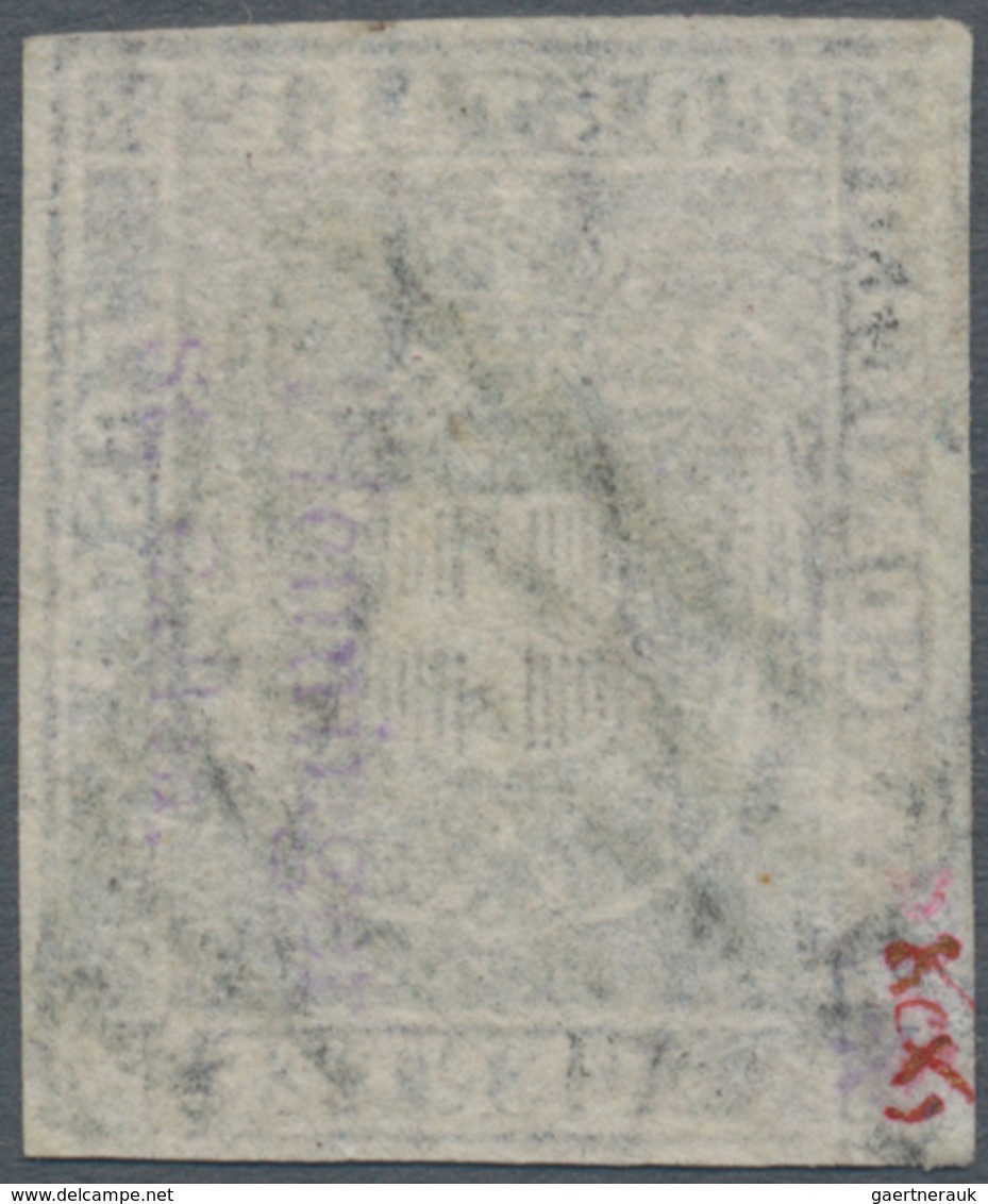 00916 Italien - Altitalienische Staaten: Toscana: 1860, Provisional Government, 1 CENTES, Grey Violet, Can - Toscana