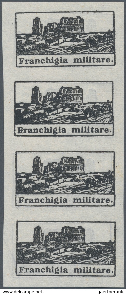 01001 Italien - Militärpostmarken: Feldpost: 1943, Military Mail, Issue For Tunisia, Imperforated Stamp Wi - Posta Militare (PM)