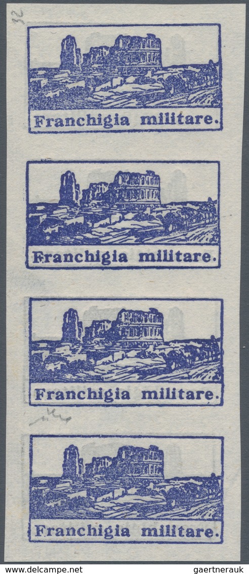 01001 Italien - Militärpostmarken: Feldpost: 1943, Military Mail, Issue For Tunisia, Imperforated Stamp Wi - Posta Militare (PM)