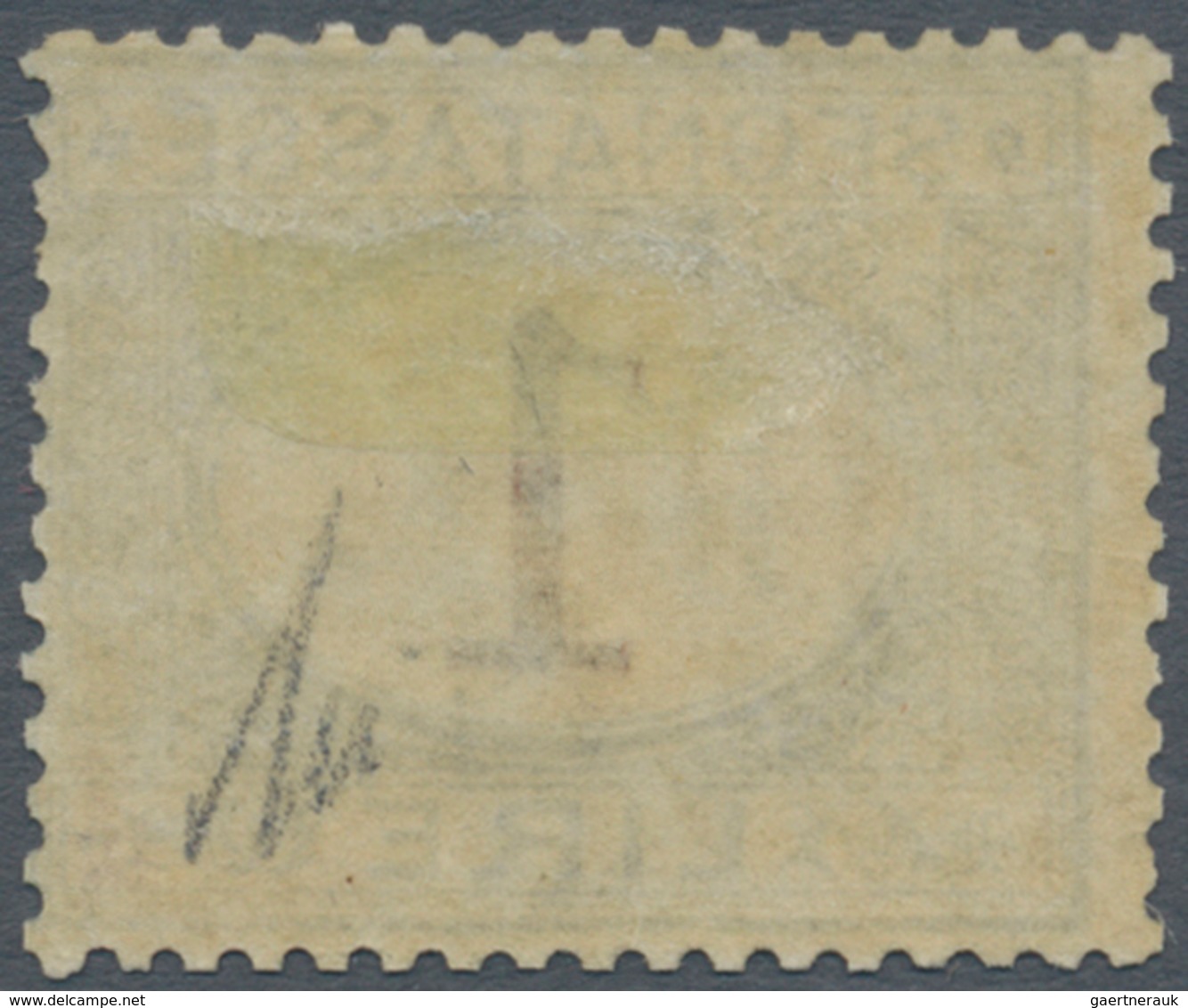 01006 Italien - Portomarken: 1870: Postage Due, 1 Lira Light Blue And Brown, Mint With Orignal Gum; Certif - Taxe