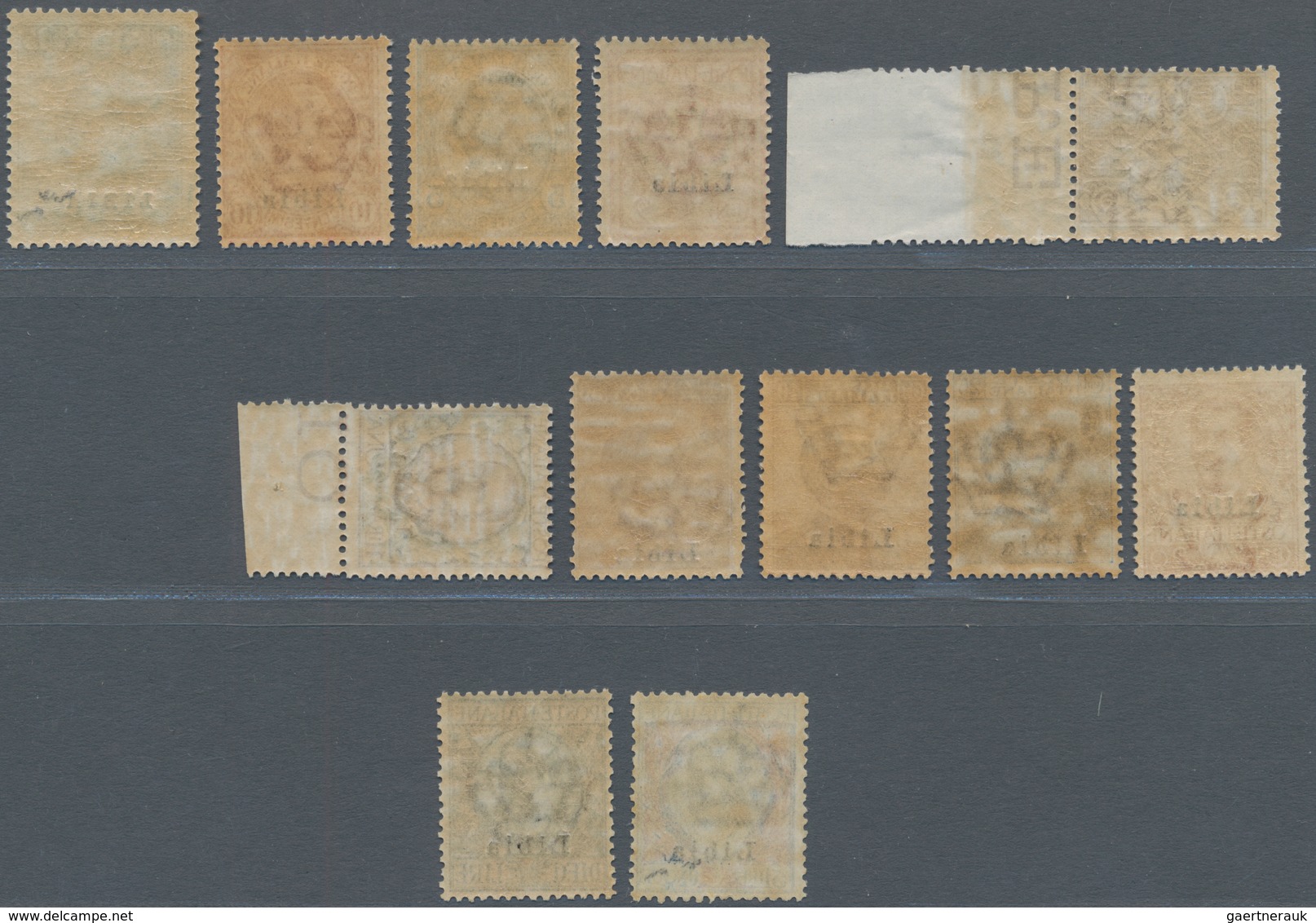 01058 Italienisch-Libyen: 1912/1915: Stamps Of Italy "Michetti" And "Floreale" With Overprint LIBIA, Compl - Libië