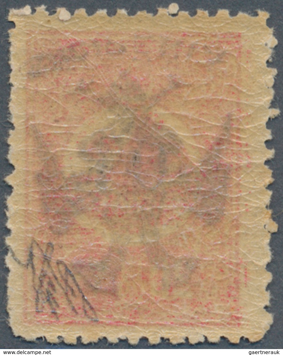 01107 Albanien: 1913, Double Headed Eagle Overprints, 10pa. On 20pa. Rose With INVERTED Overprint (Eagle A - Albania