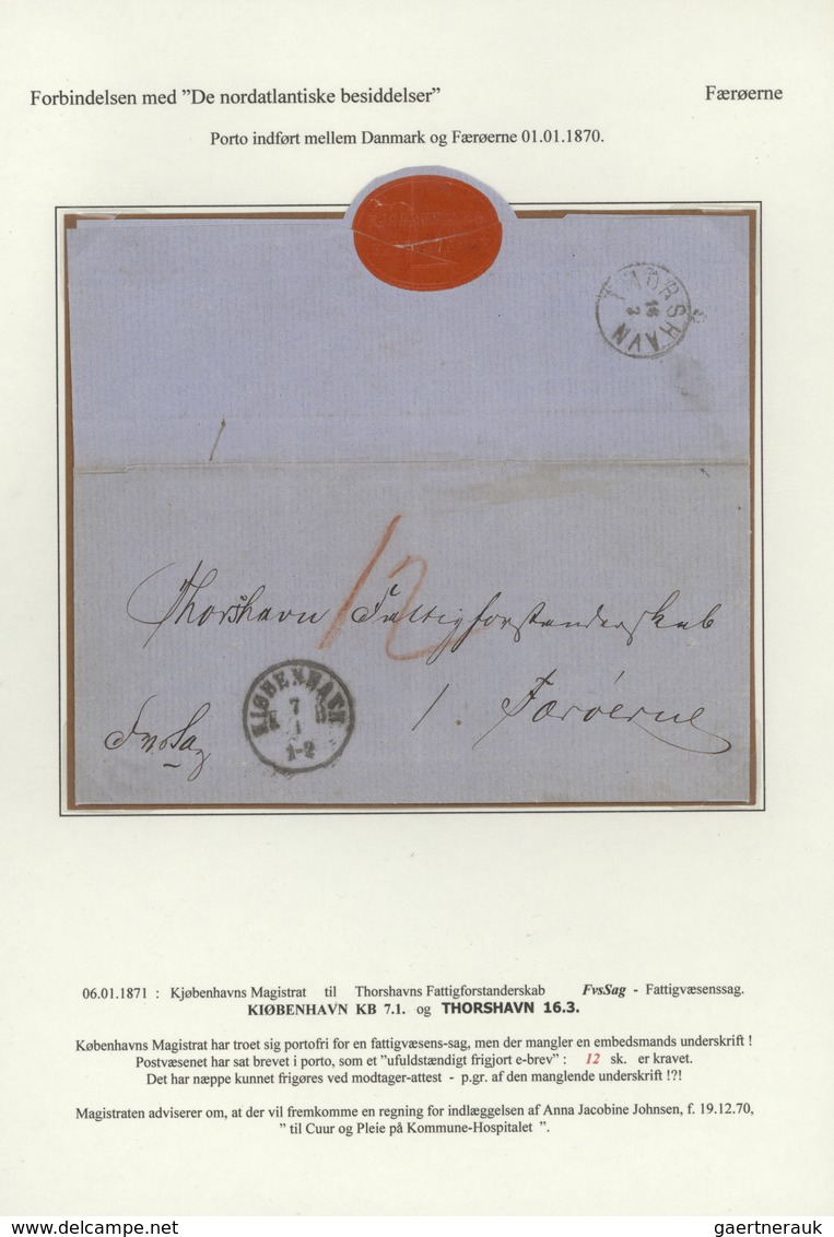 01115 Dänemark - Vorphilatelie: 1594-1869 (approx.), Exhibition "gold" Collection In Three Folders With 17 - ...-1851 Préphilatélie