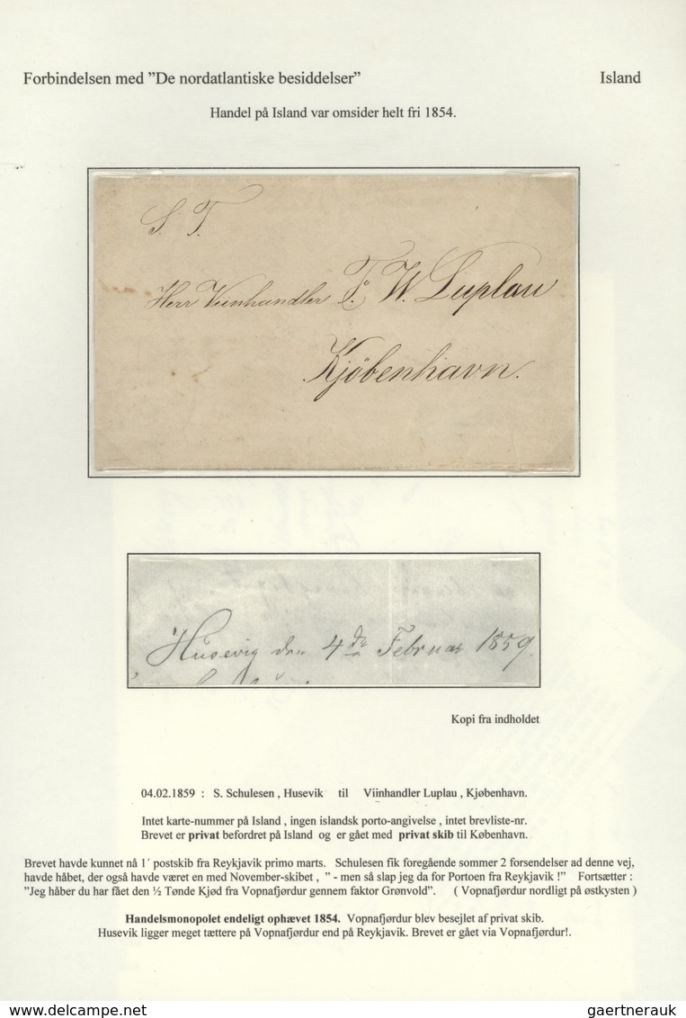 01115 Dänemark - Vorphilatelie: 1594-1869 (approx.), exhibition "gold" collection in three folders with 17