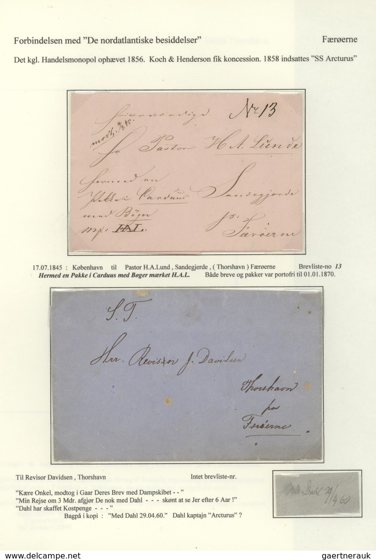 01115 Dänemark - Vorphilatelie: 1594-1869 (approx.), exhibition "gold" collection in three folders with 17